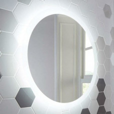 Круглое настенное зеркало 80 см со светодиодной LED-подсветкой Балтазар 