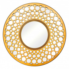 Круглое зеркало 100 см в золотой декоративной раме Round Gold 